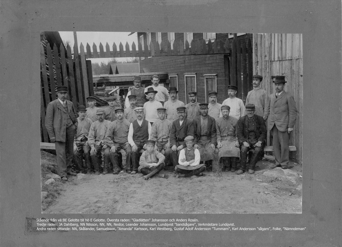 Tranås Snickerifabriks personal 1898